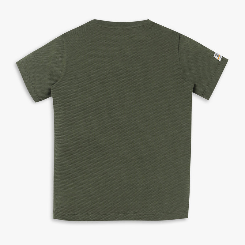 Boys Regular Fit Solid T-Shirt