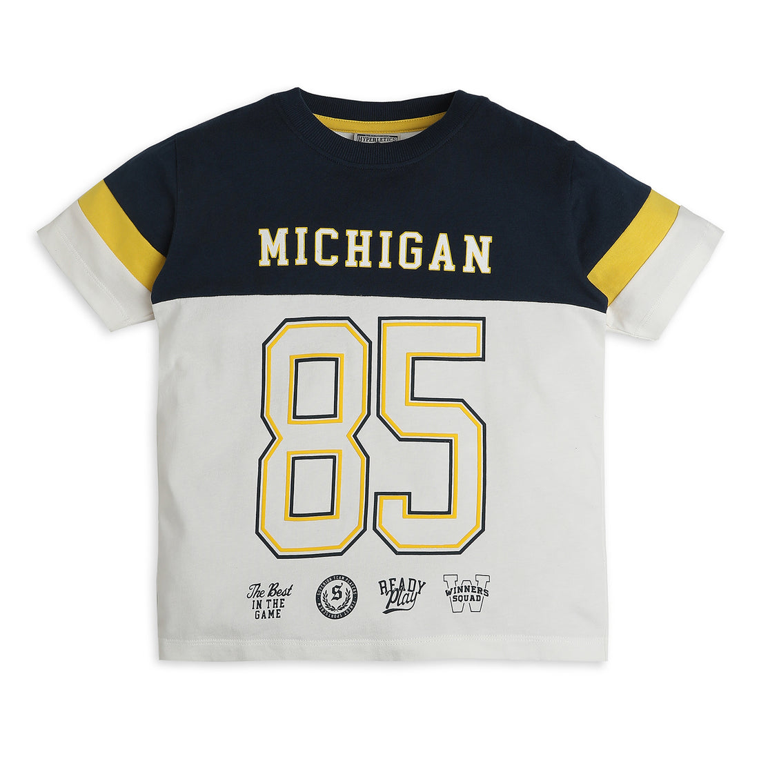 Boys Regular Fit Cut and Sew T-Shirt