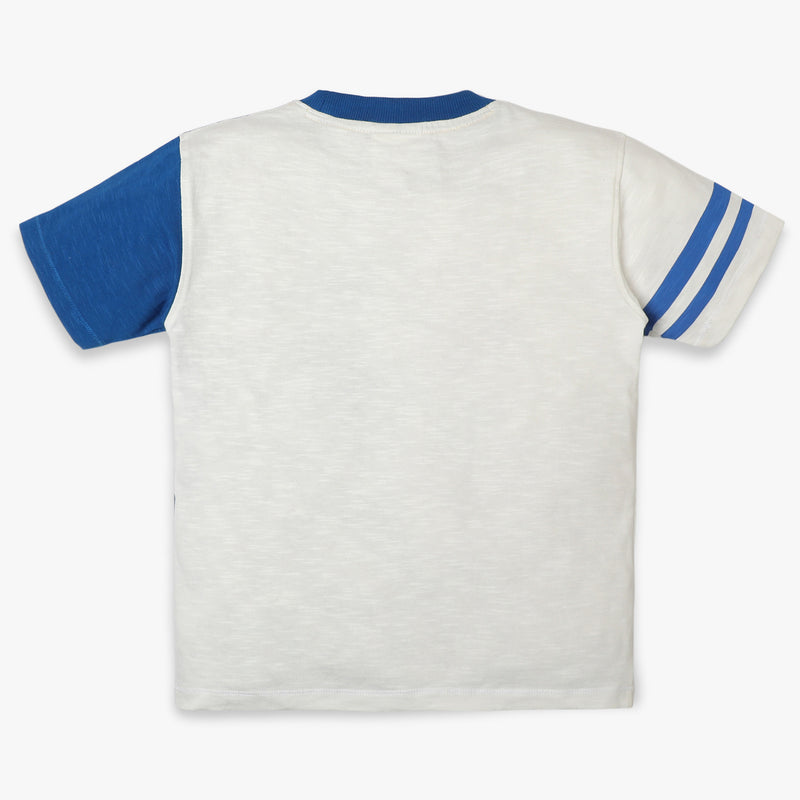 Boys Regular Fit Cut and Sew T-Shirt