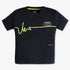 Boys Oversize Crew Neck Minimal Neon Green Line Art Across the Chest T-Shirt