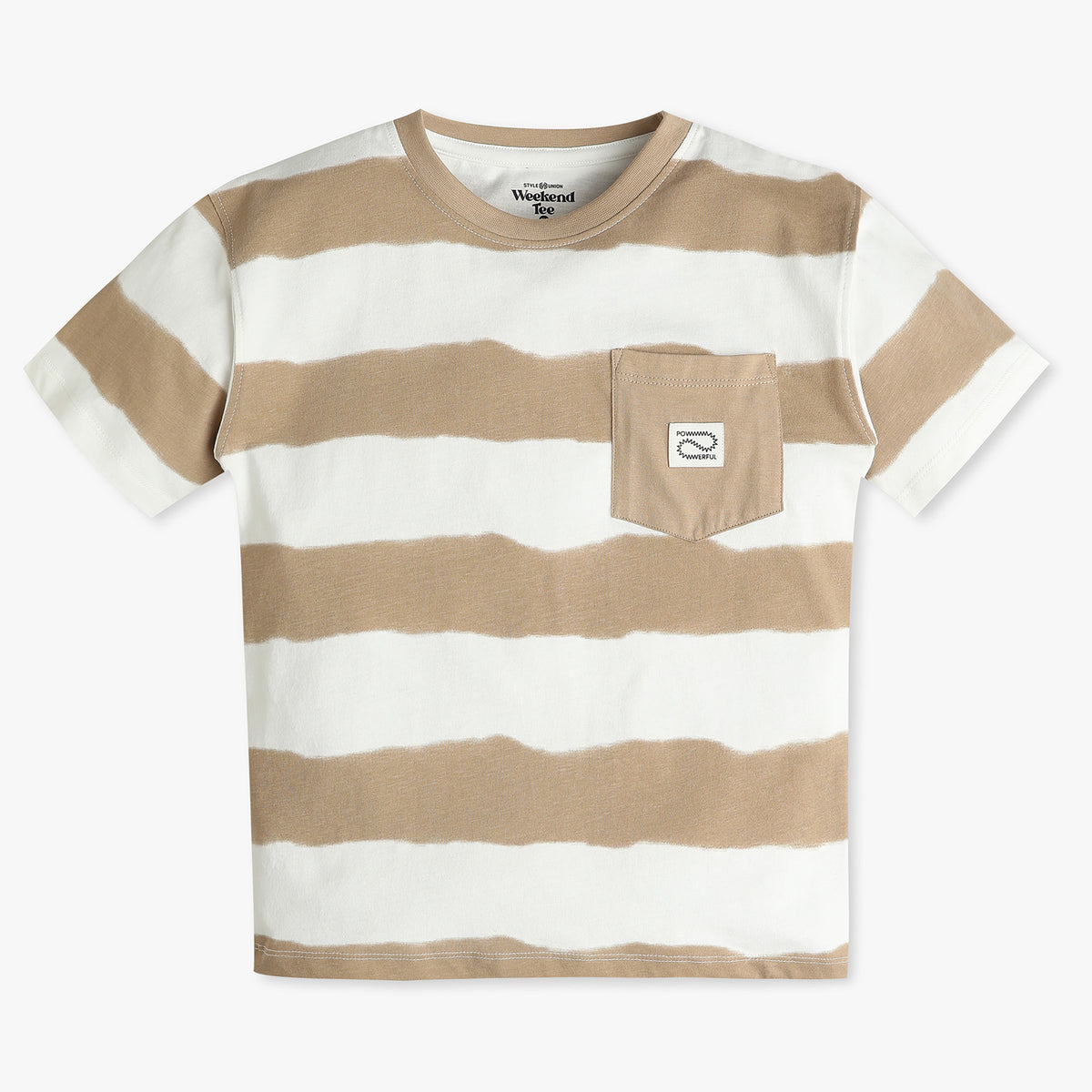 Boys Striped Crew Neck T-Shirt