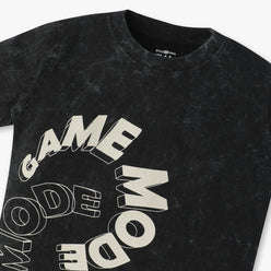 Boys Oversize Abstract Crew Neck Half Sleeve T-Shirt