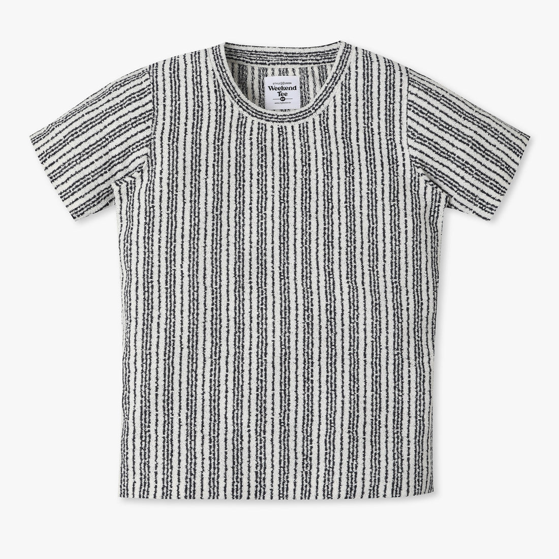 Boys Regular Fit Crew Neck Striped T-Shirt