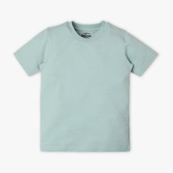 Boys Regular Fit Crew Neck Solid T-Shirt