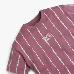 Boys Striped Crew Neck Weekend T-Shirt