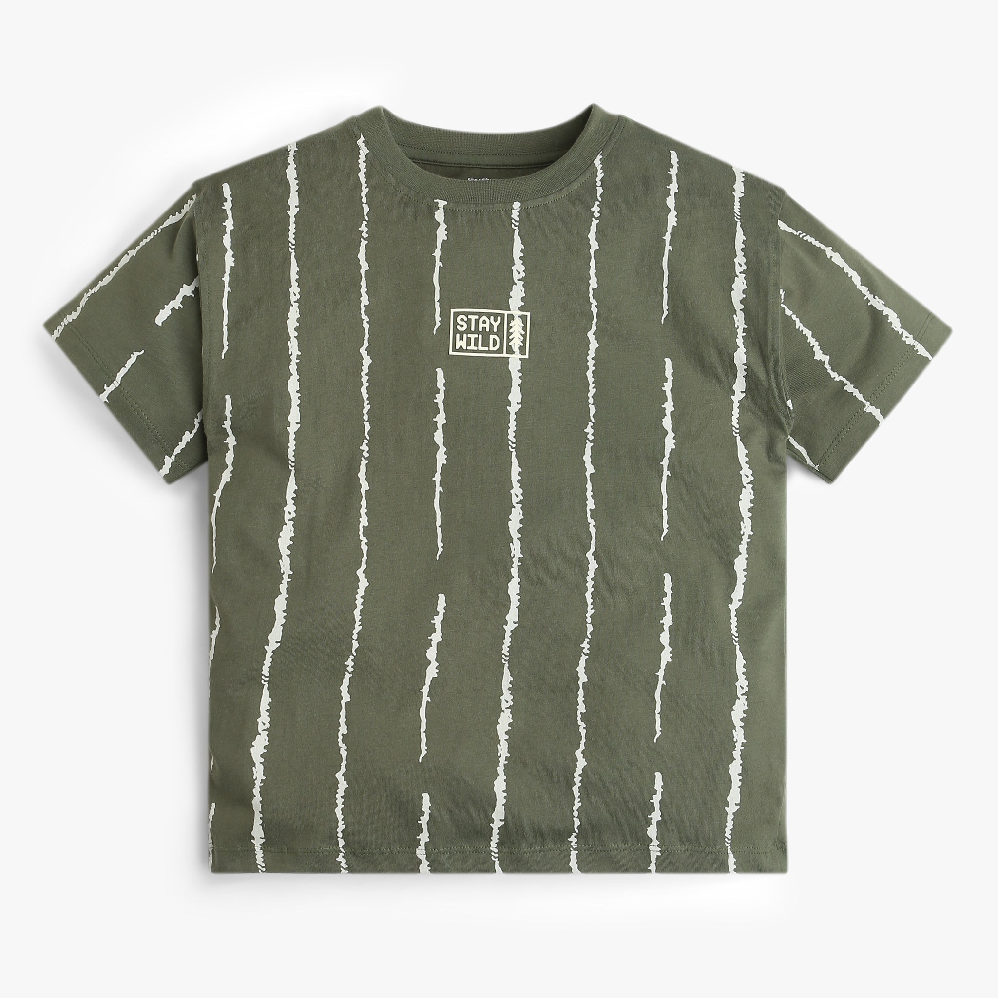 Boys Striped Crew Neck Weekend T-Shirt
