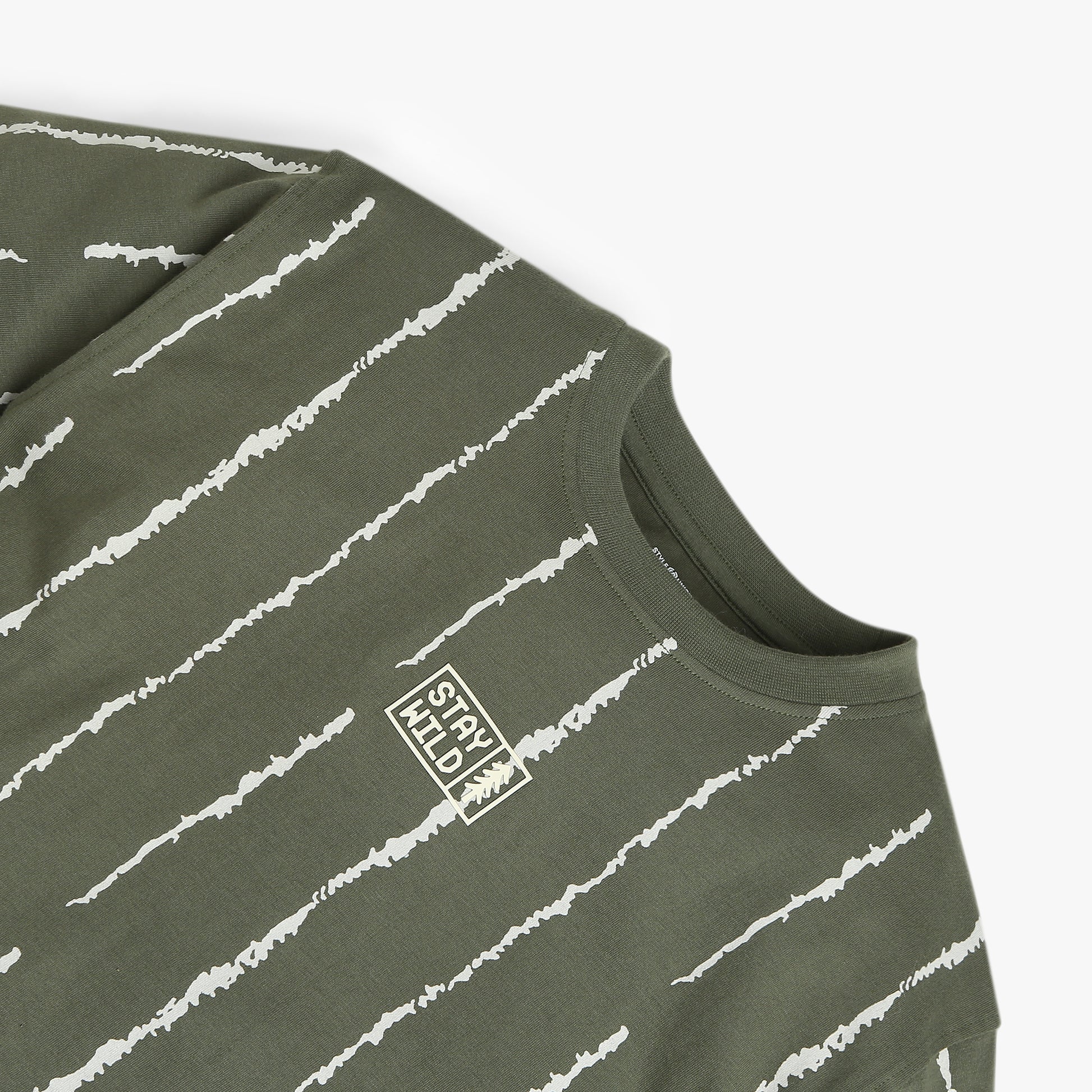 Boys Striped Crew Neck Weekend T-Shirt