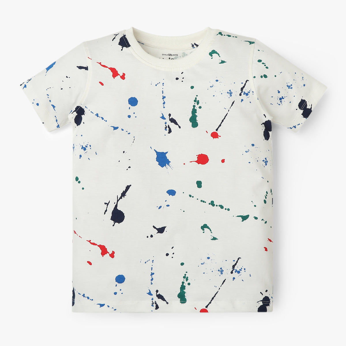 Boys All Over Print Crew Neck T-Shirt