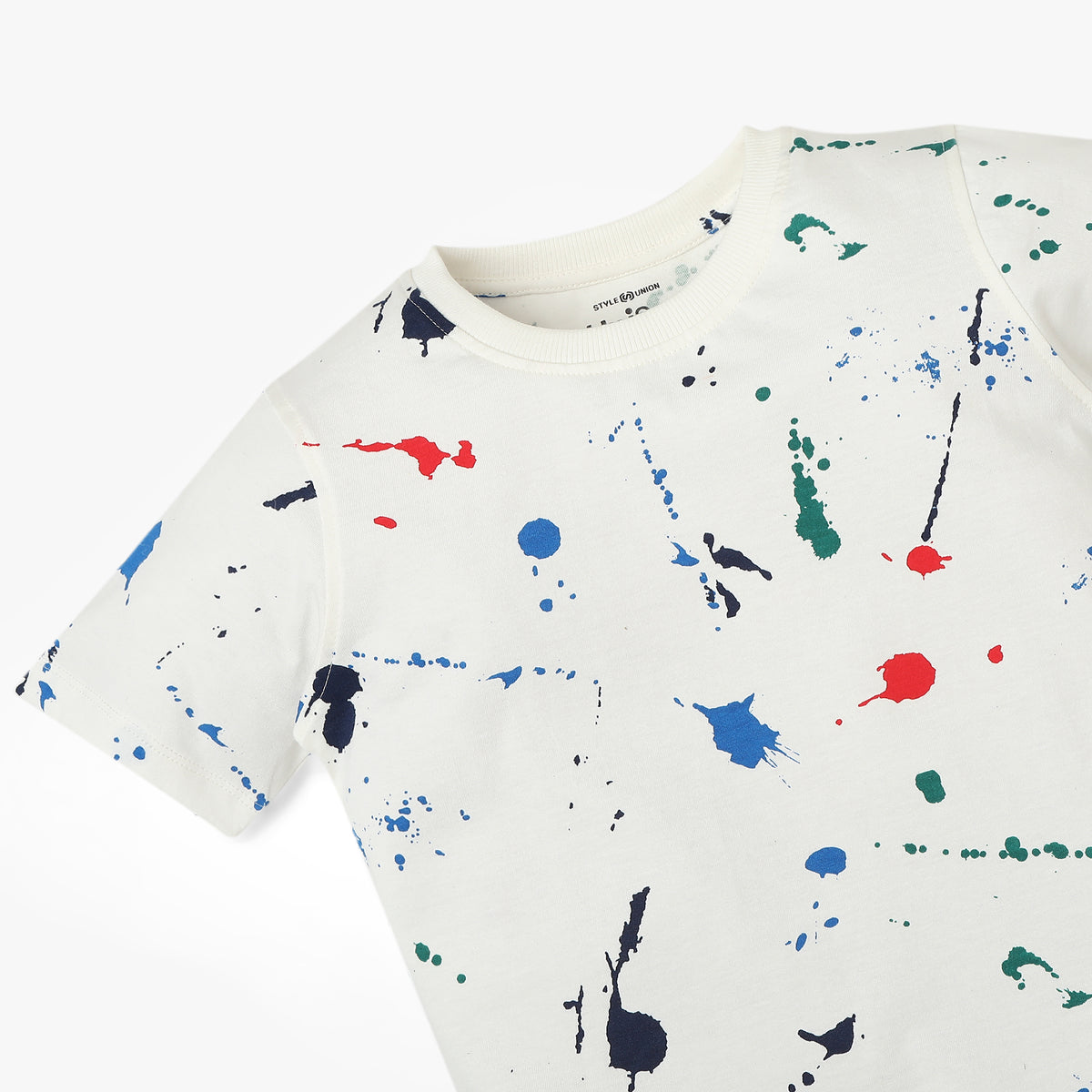 Boys All Over Print Crew Neck T-Shirt