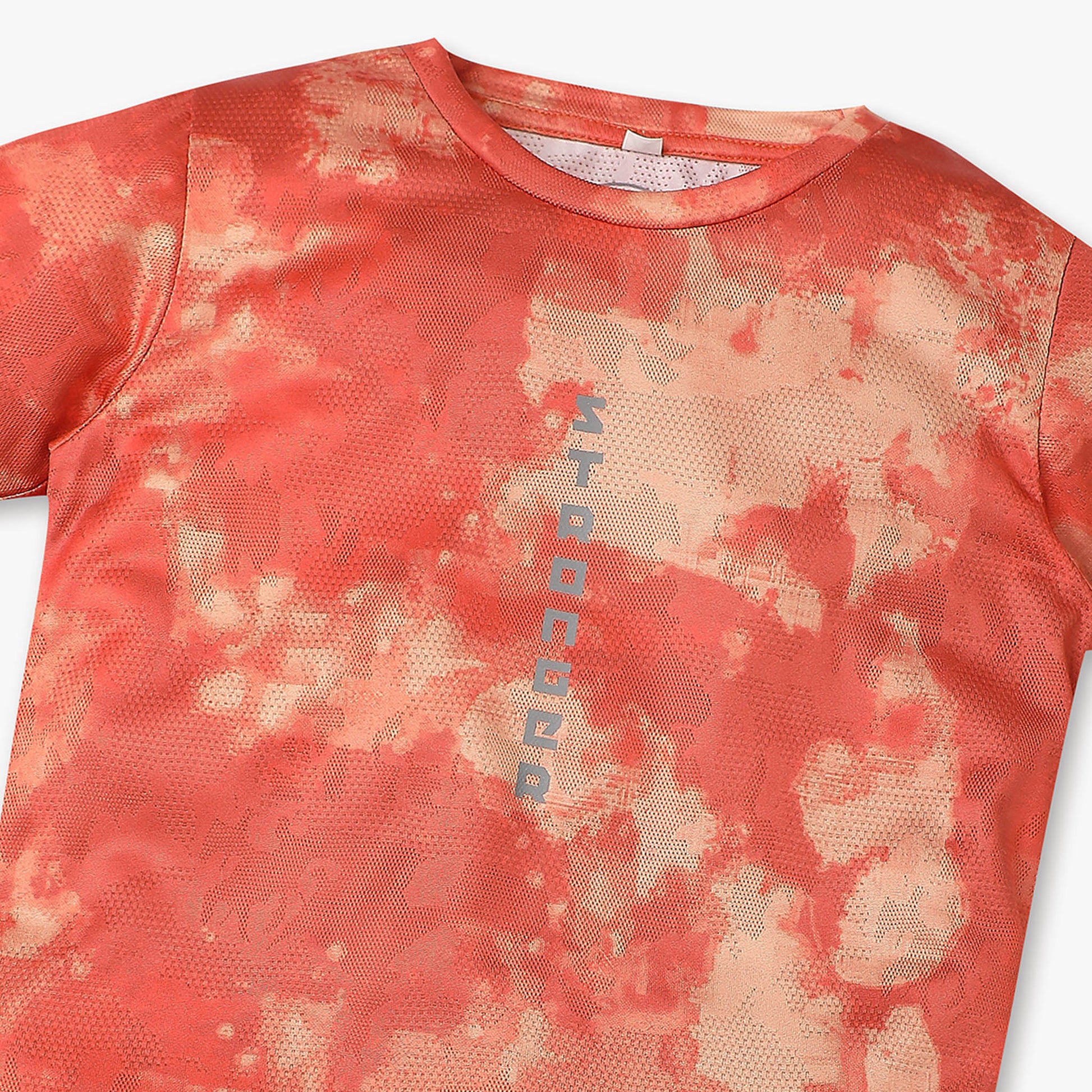 Boys Regular Fit Printed Crew Neck T-Shirt