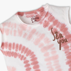 Boys Regular Fit Tie - Dye Crew Neck Sleeveless T-Shirt