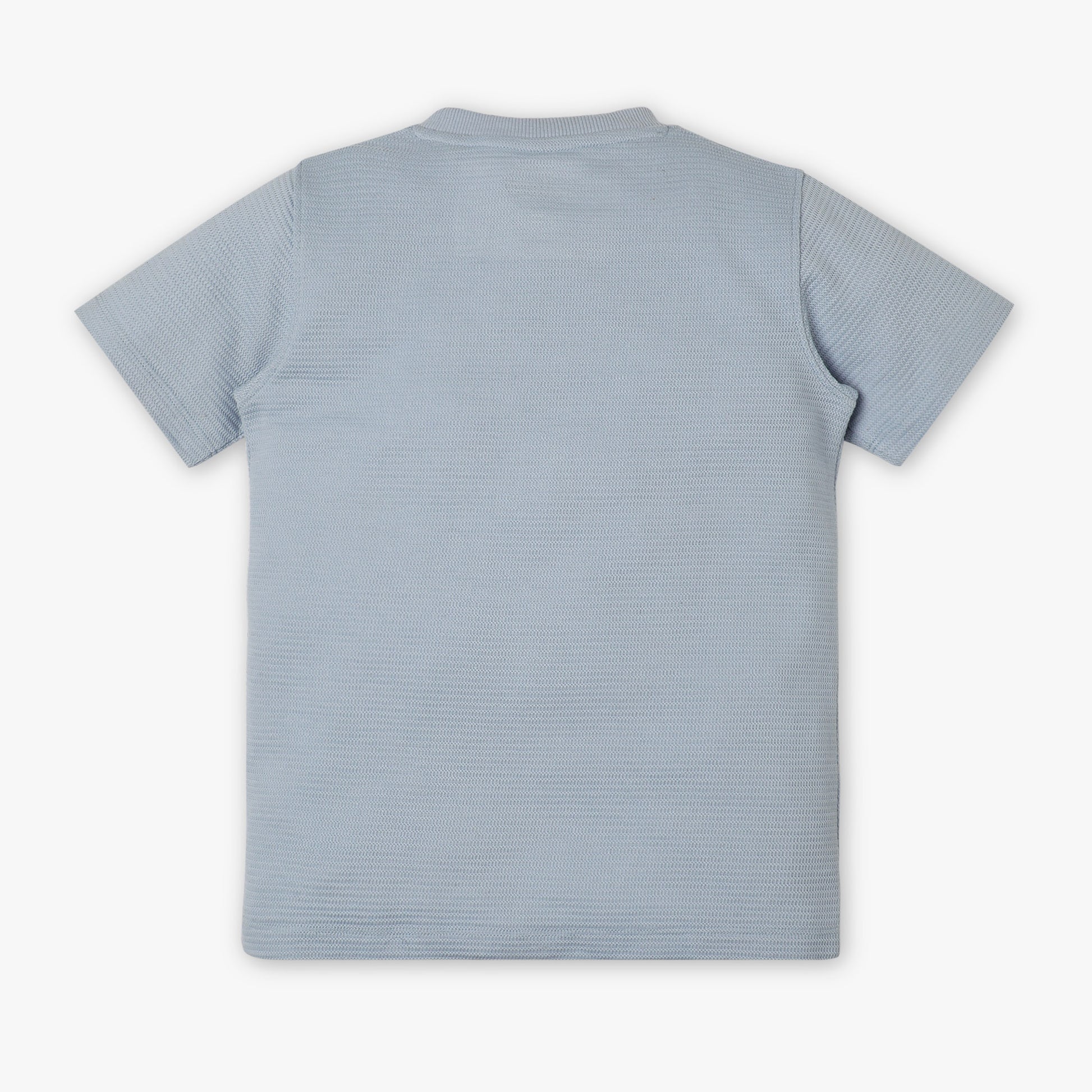 Boys Regular Fit Crew Neck Solid T-Shirt