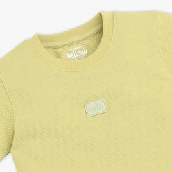 Boys Solid Crew Neck T-Shirt