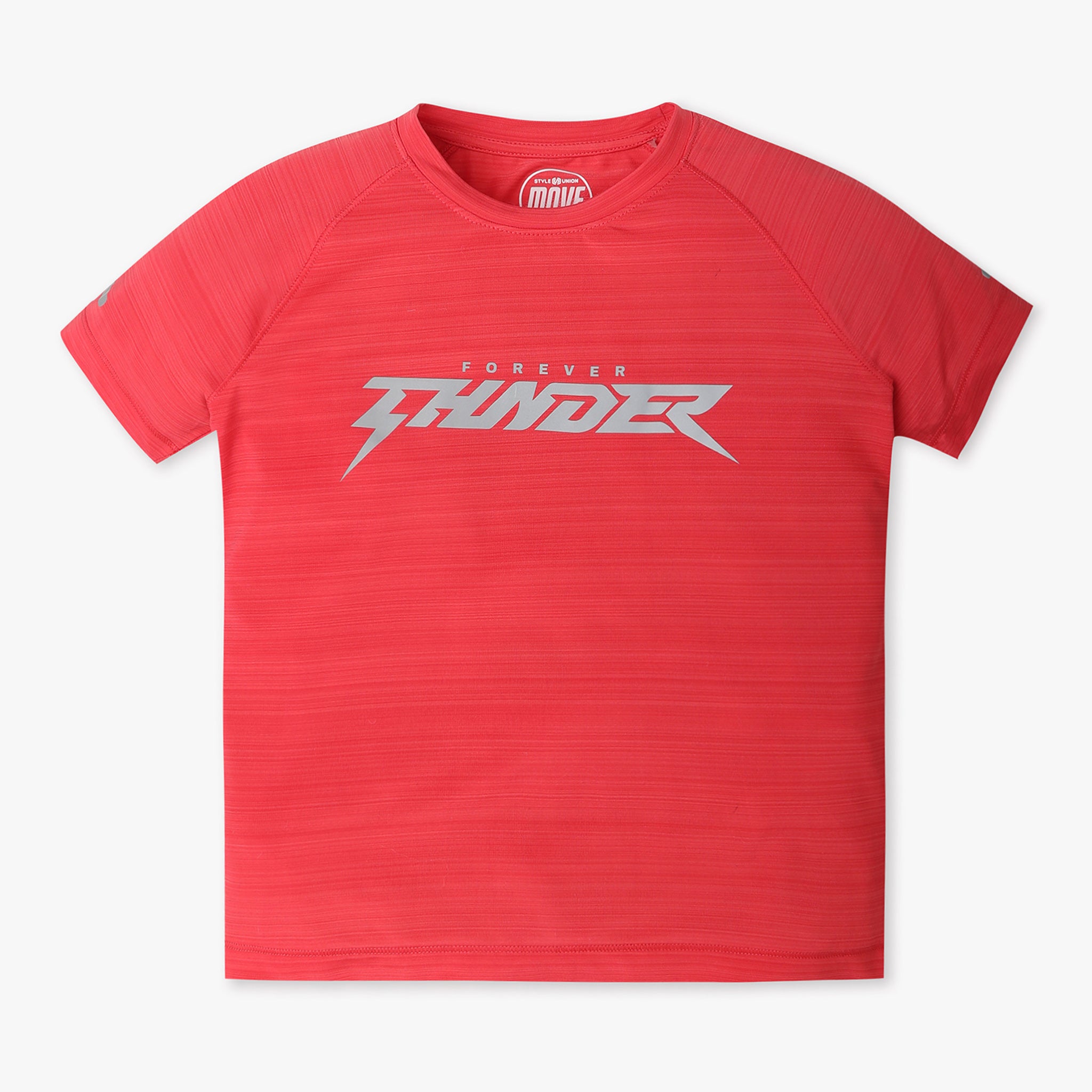 Boys Regular Fit Solid Crew Neck T-Shirt