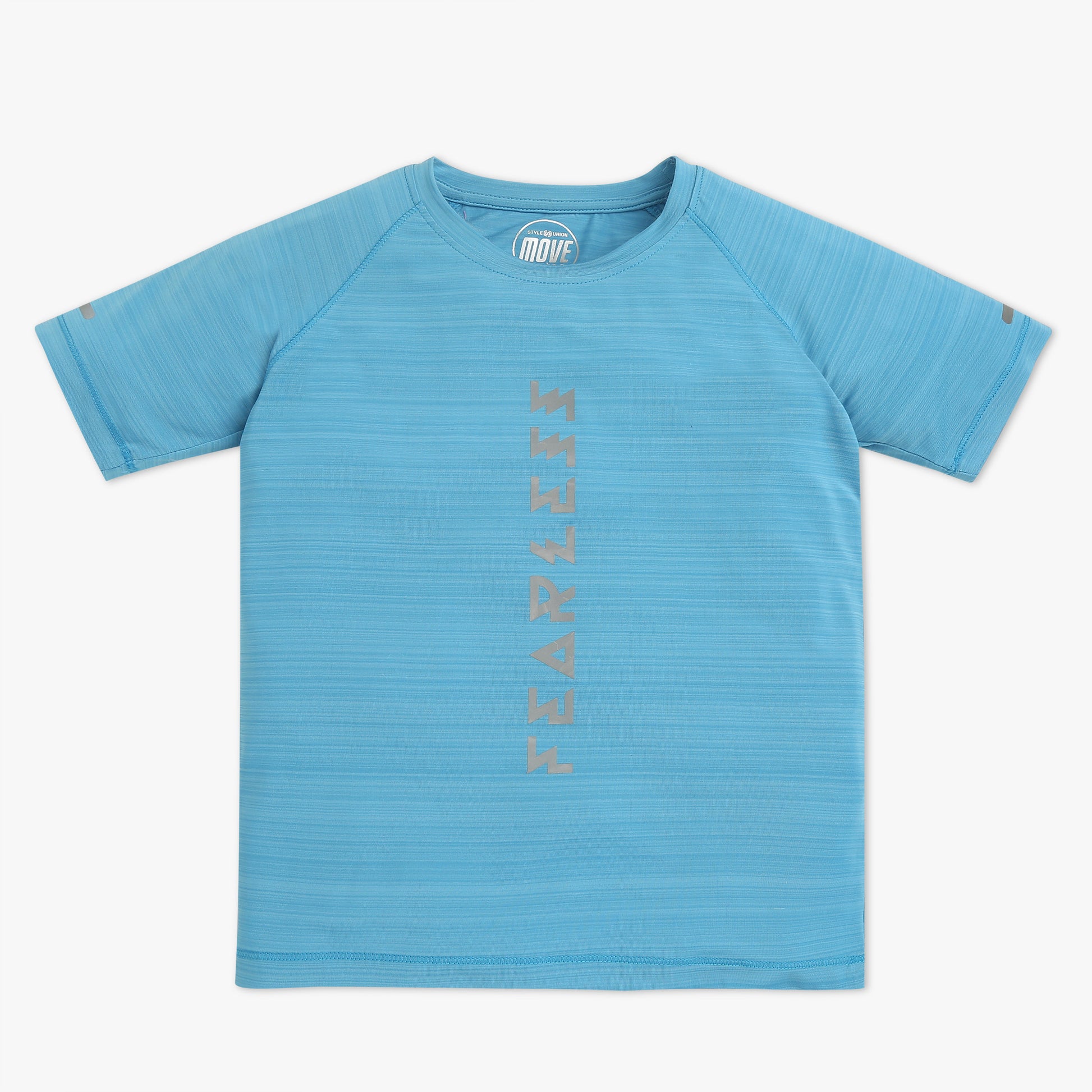 Boys Solid Crew Neck Move Active T-Shirt