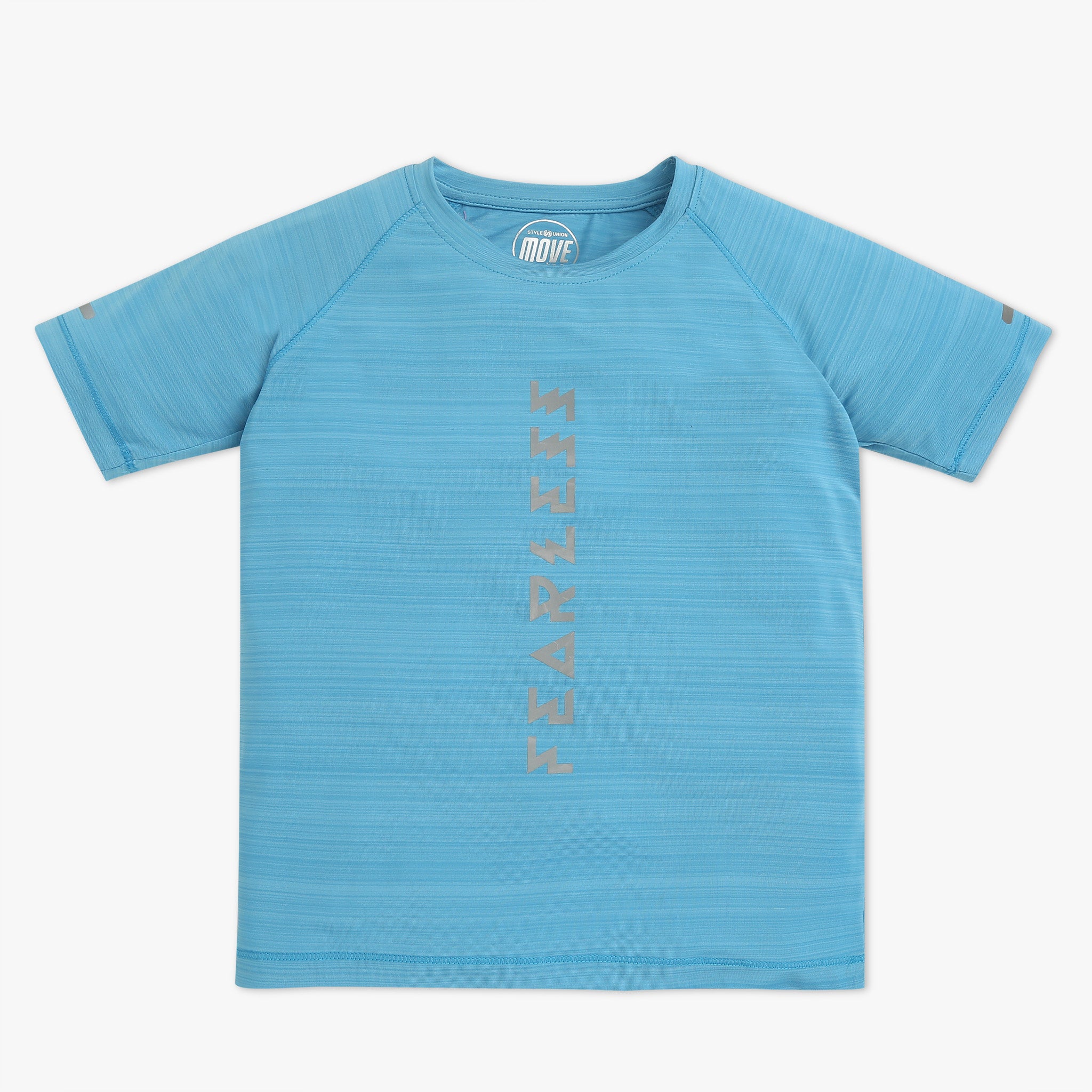 Boys Solid Crew Neck Move Active T-Shirt