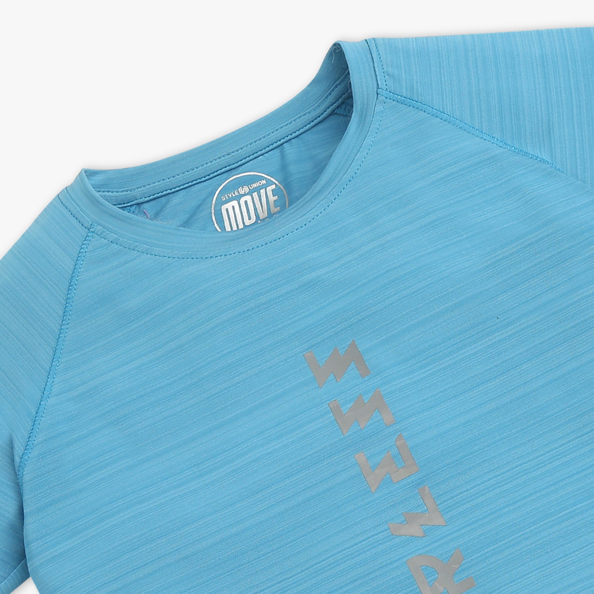 Boys Solid Crew Neck Move Active T-Shirt