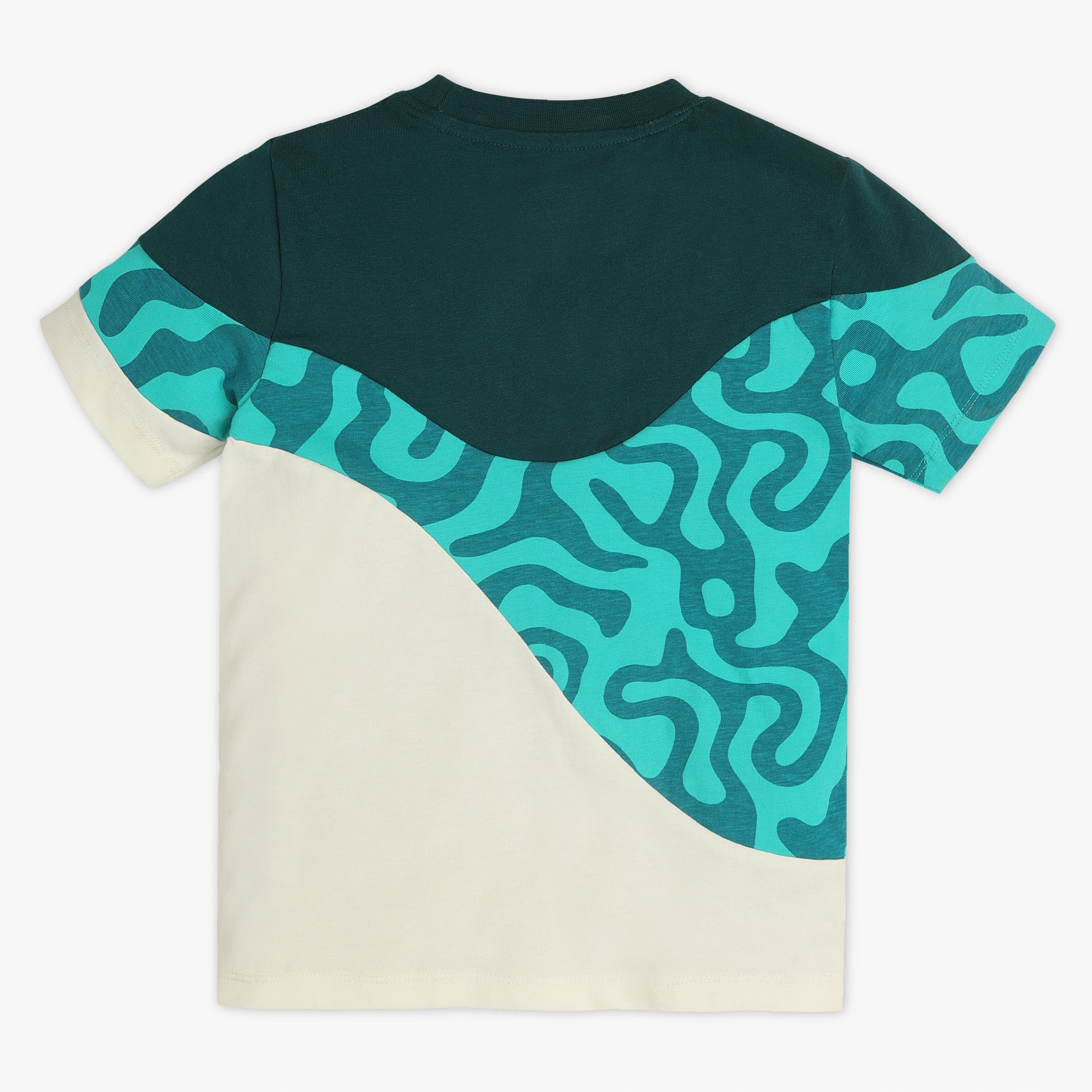 Boys Crew Neck All Over Printed T-Shirt