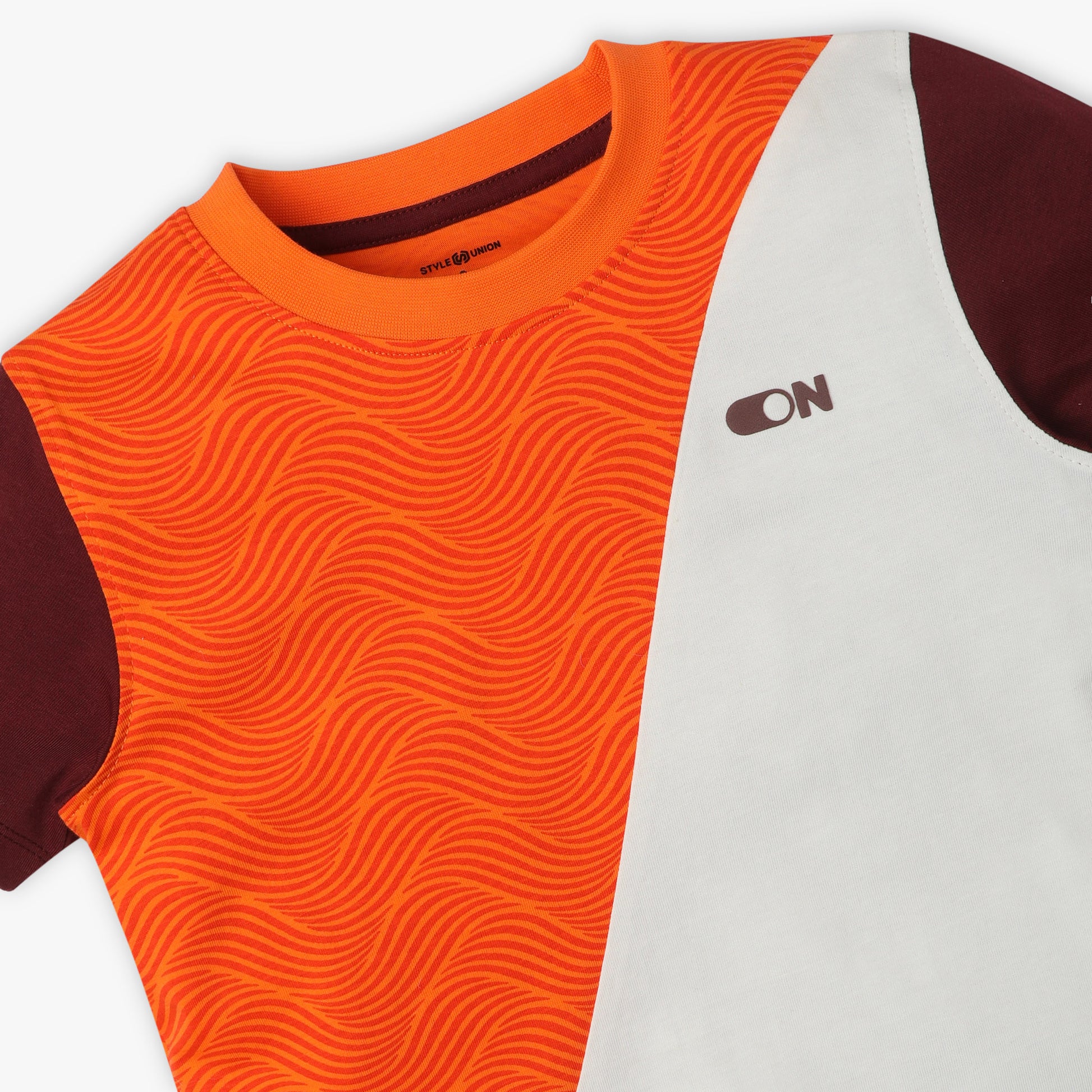 Boys Regular Fit All Over Print Crew Neck Half Sleeve T-Shirt