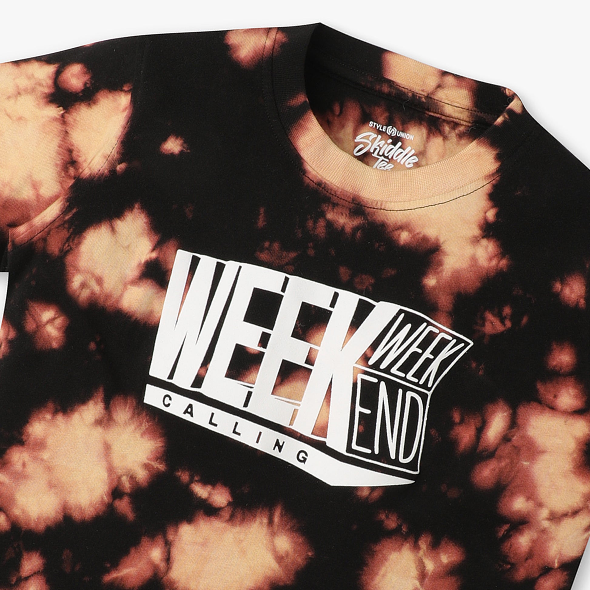 Boys Regular Fit Tie - Dye Crew Neck Half Sleeve T-Shirt