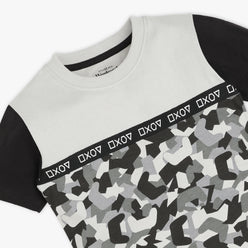 Boys Crew Neck Cut And Sew Weekend T-Shirt