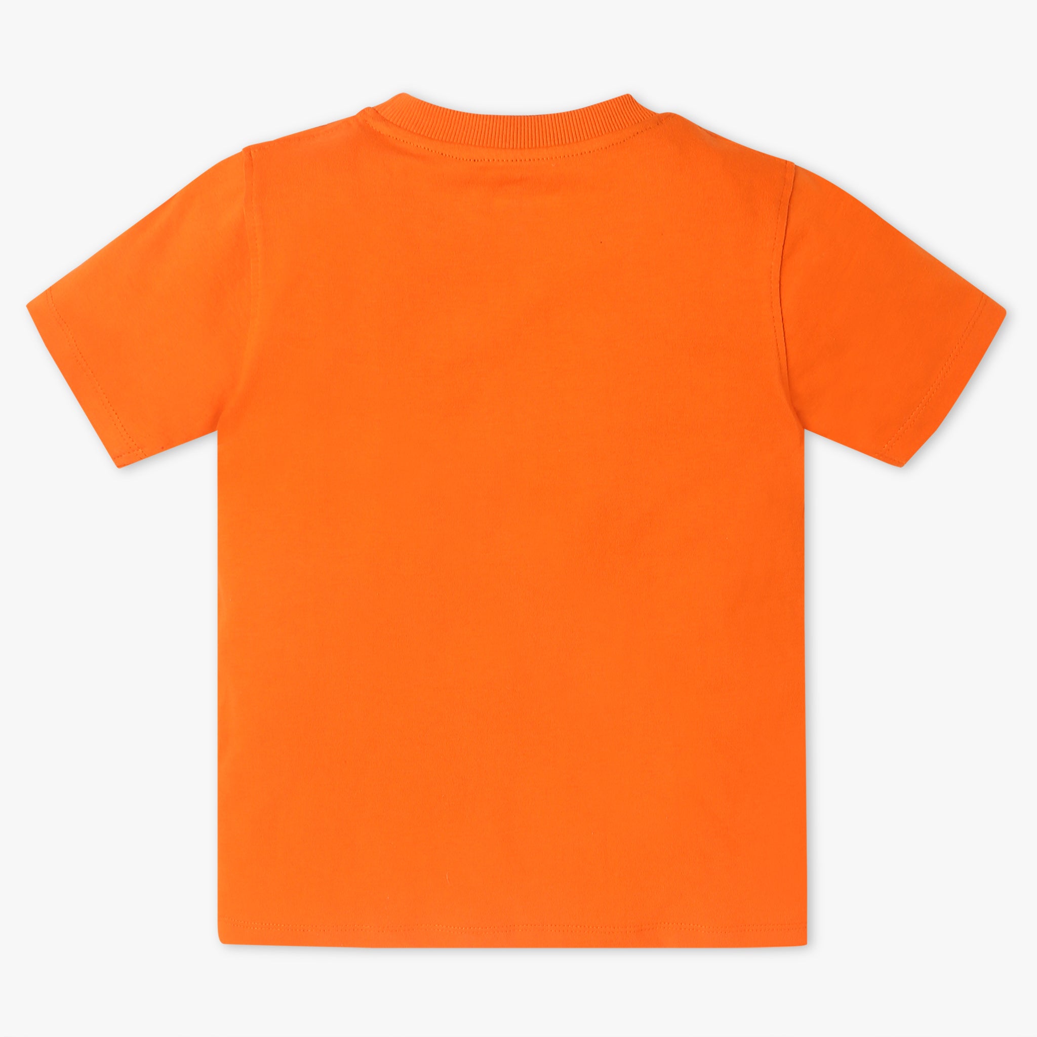 Boys Crew Neck Solid Weekend Embossed T-Shirt