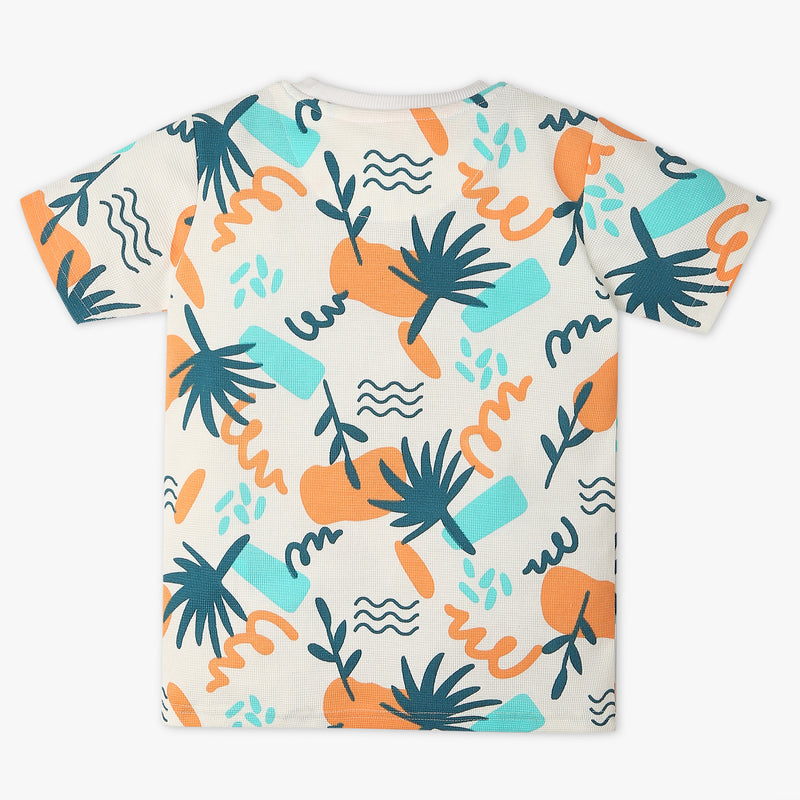Boys All Over Print Crew Neck T-Shirt