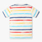 Boys Regular Fit Striped Crew Neck Half Sleeve T-Shirt