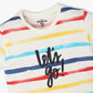 Boys Regular Fit Striped Crew Neck Half Sleeve T-Shirt