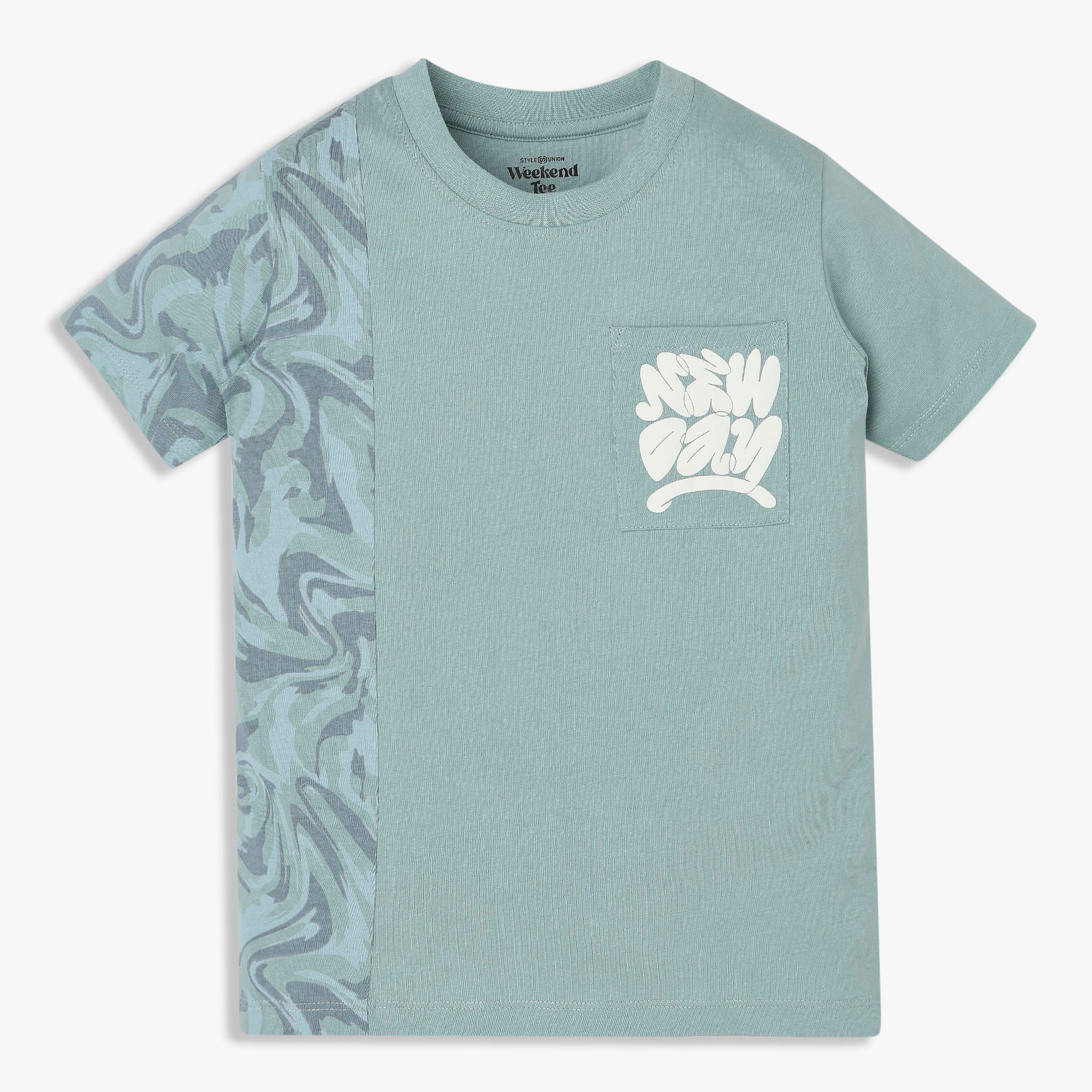 Boys Cotton Crew Neck Weekend T-Shirt