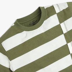 Boys Crew Neck Striped T-Shirt