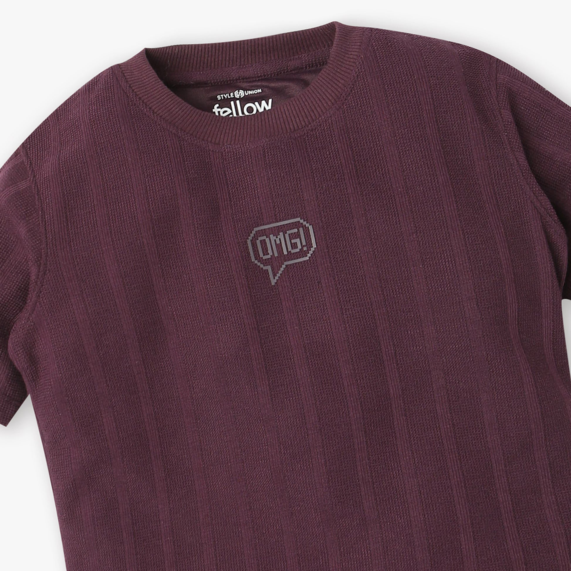 Boys Cotton Polyester T-Shirt