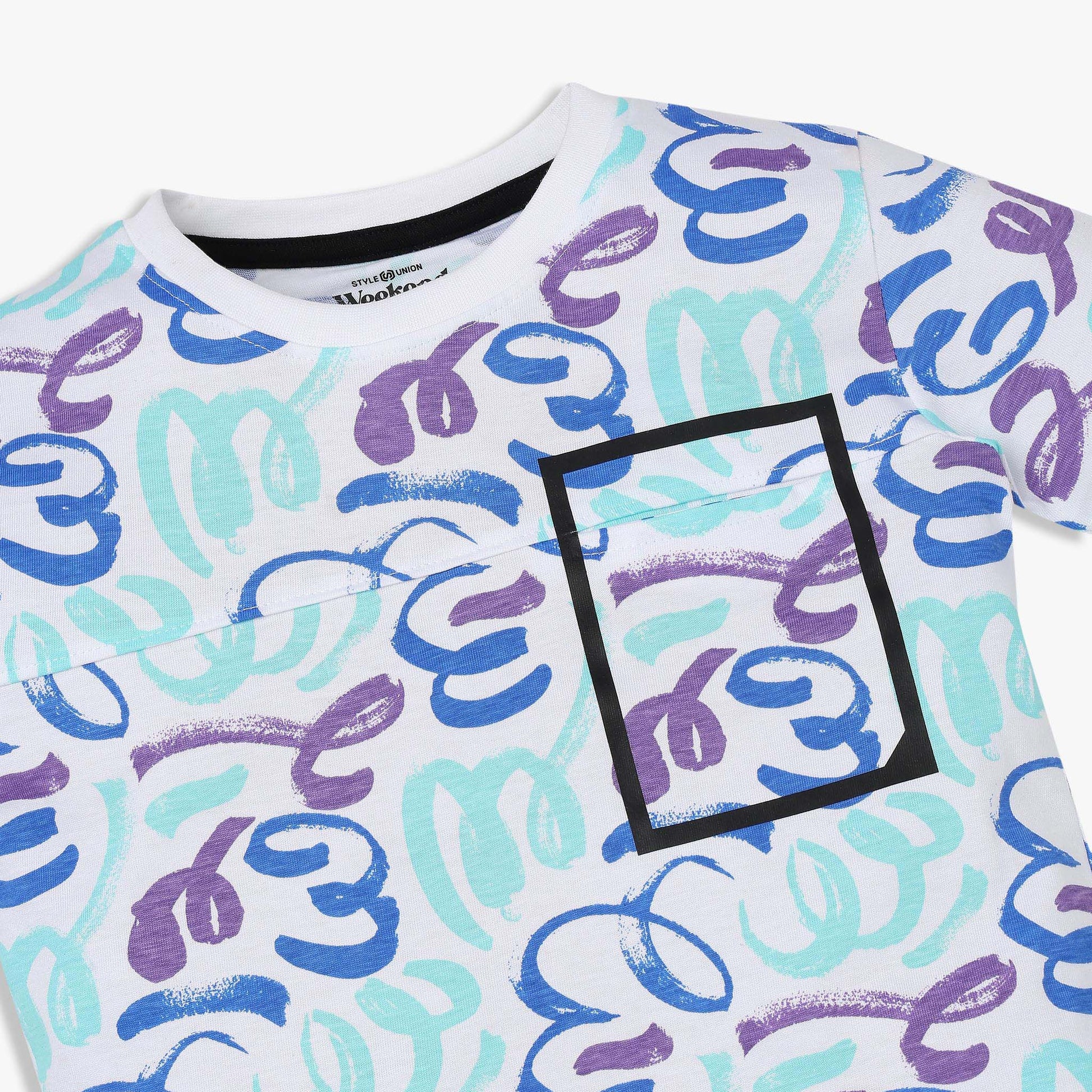 Boys Cotton Crew Neck Weekend T-Shirt