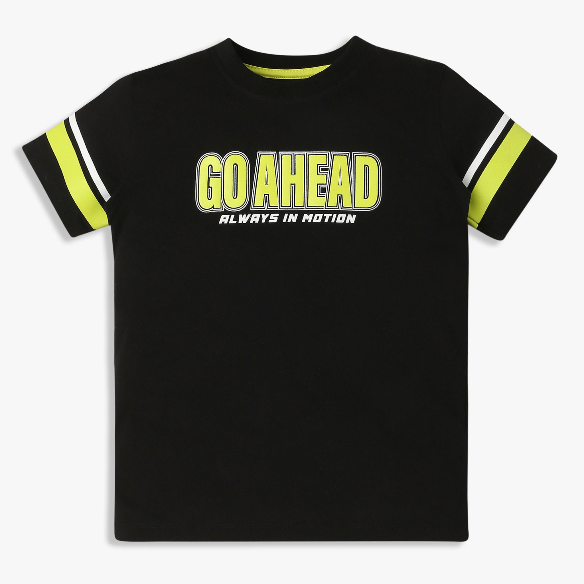 Order Now Boys Slogan Crew Neck Regular Fit Casual Wear Tshirt by Style Union