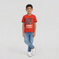 Boys Cotton Printed Crew Neck Weekend T-Shirt