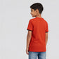 Boys Cotton Printed Crew Neck Weekend T-Shirt