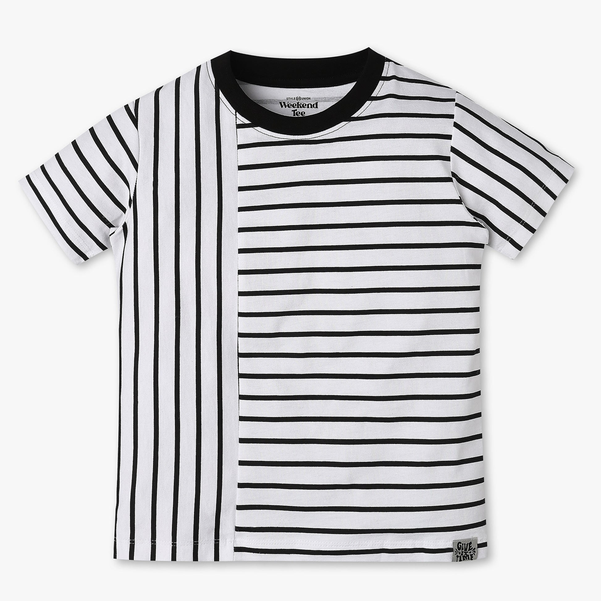 Boys Single Jersey Striped Weekend T-Shirt