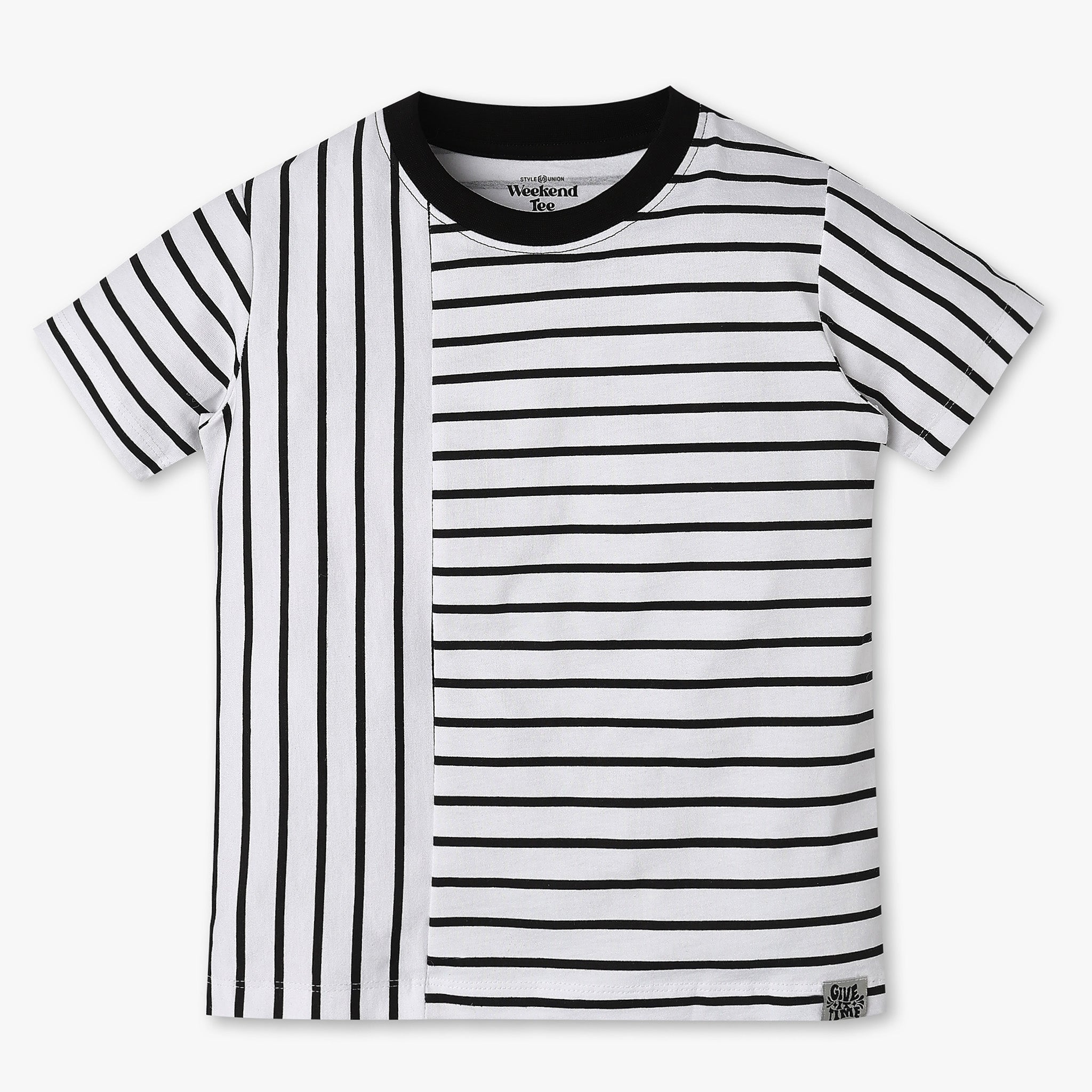 Boys Single Jersey Striped Weekend T-Shirt
