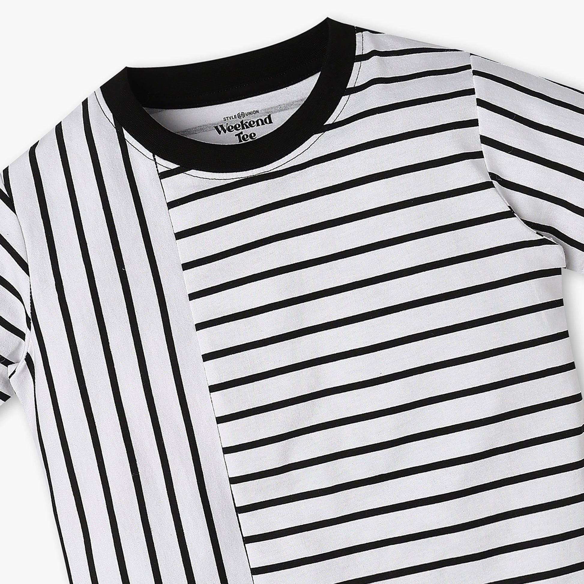 Boys Single Jersey Striped Weekend T-Shirt