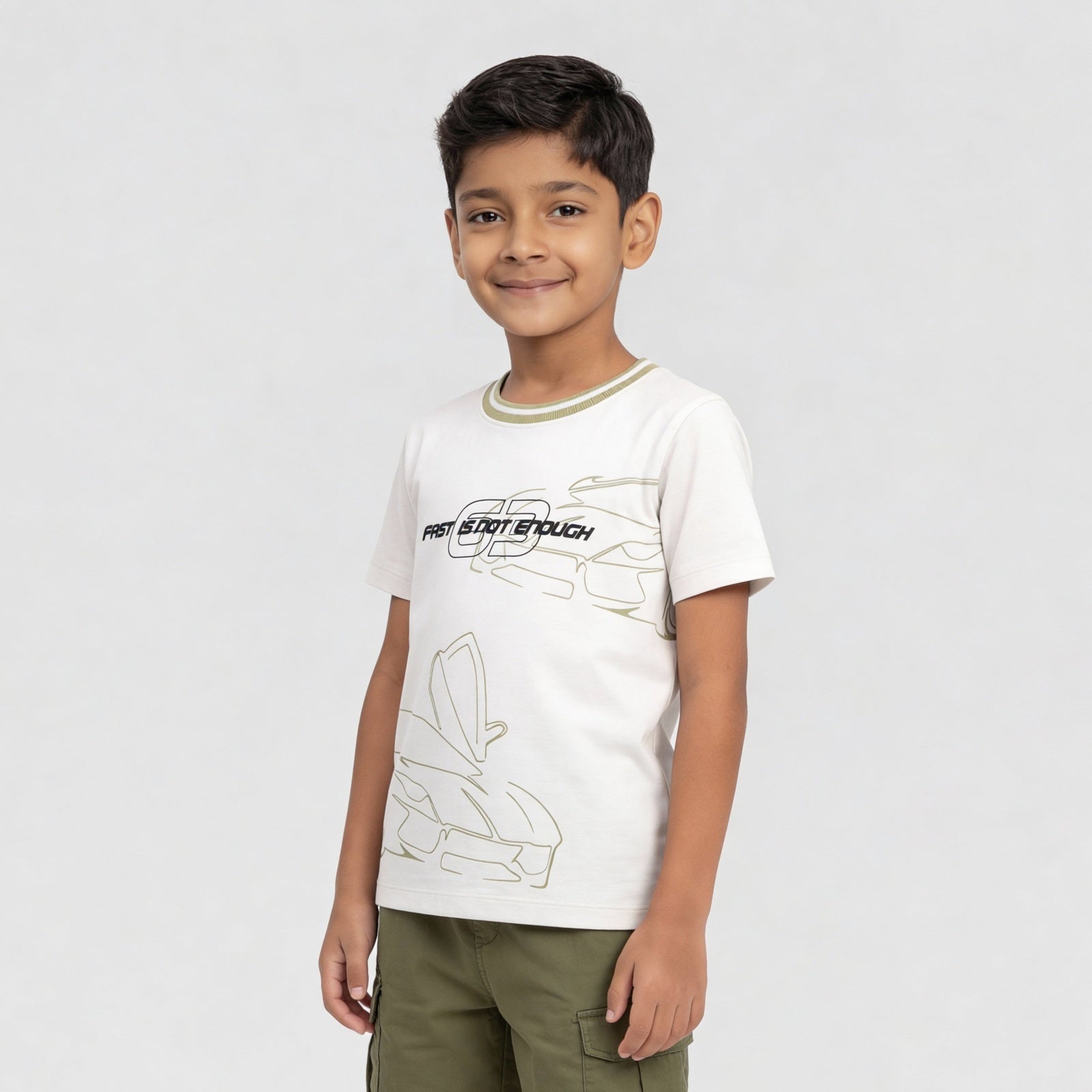 Boys Cotton Printed T-Shirt