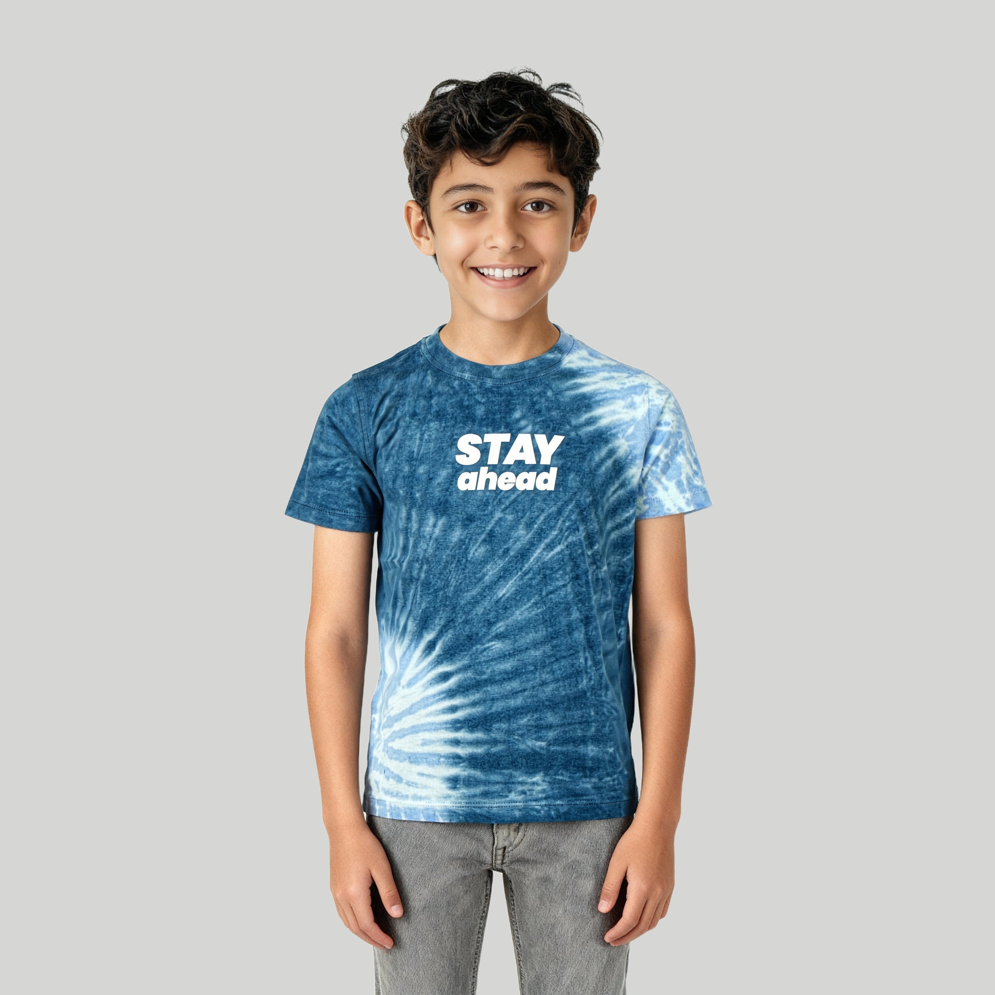 Boys Cotton Tie - Dye Skiddle T-Shirt