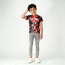 Boys Cotton Tie - Dye Skiddle T-Shirt