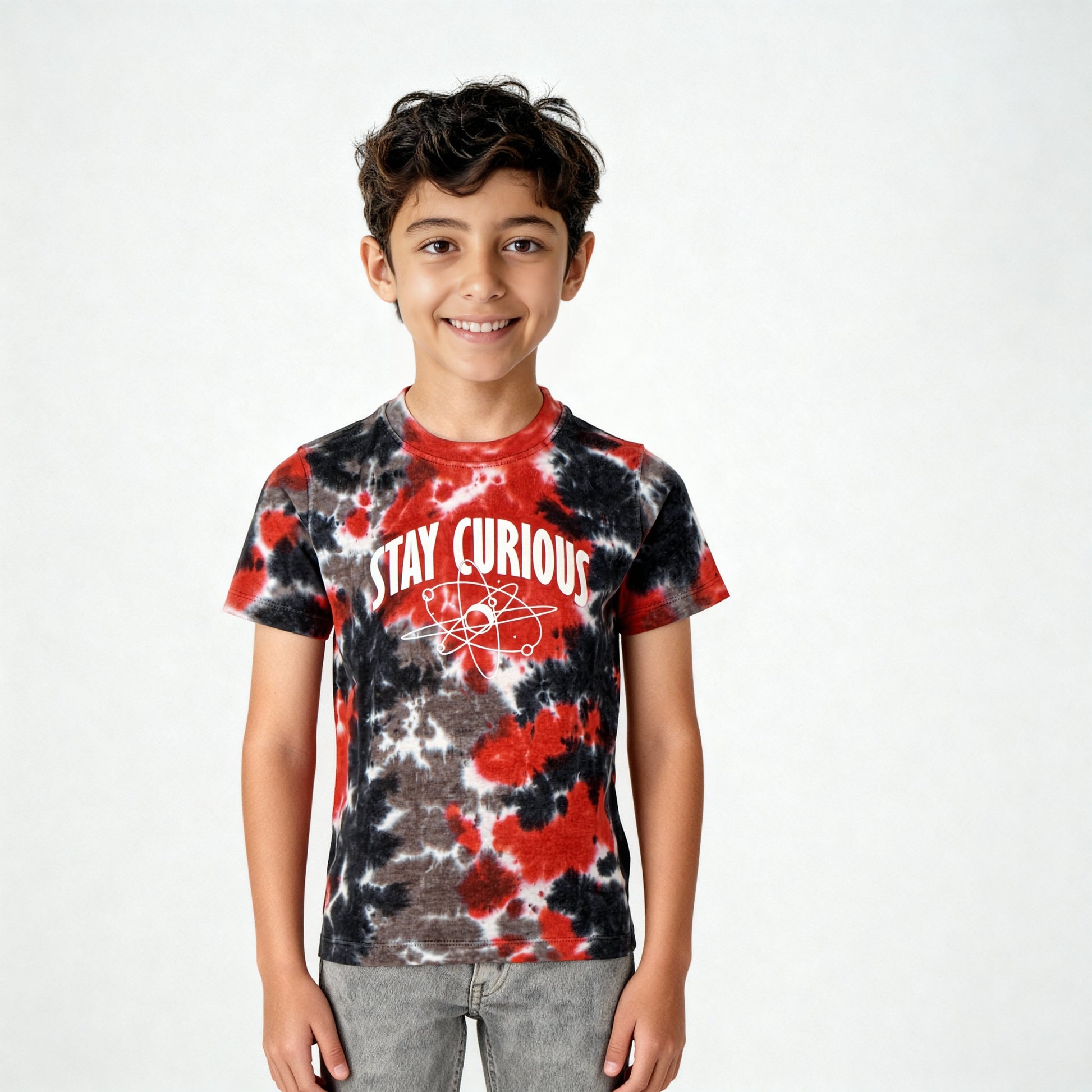 Boys Cotton Tie - Dye Skiddle T-Shirt
