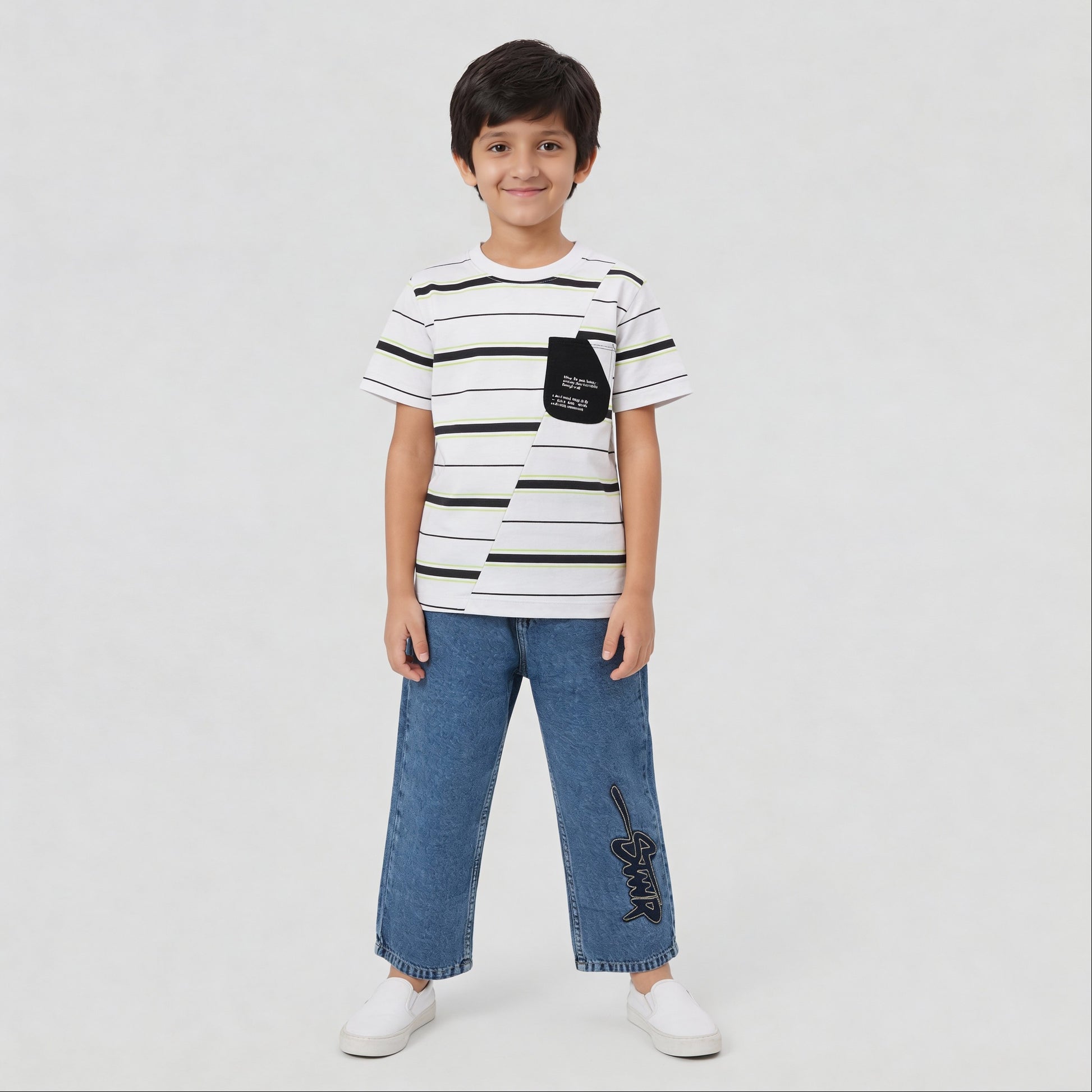 Boys Cotton Cut And Sew T-Shirt