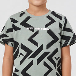 Boys Cotton Crew Neck Future Squad T-Shirt