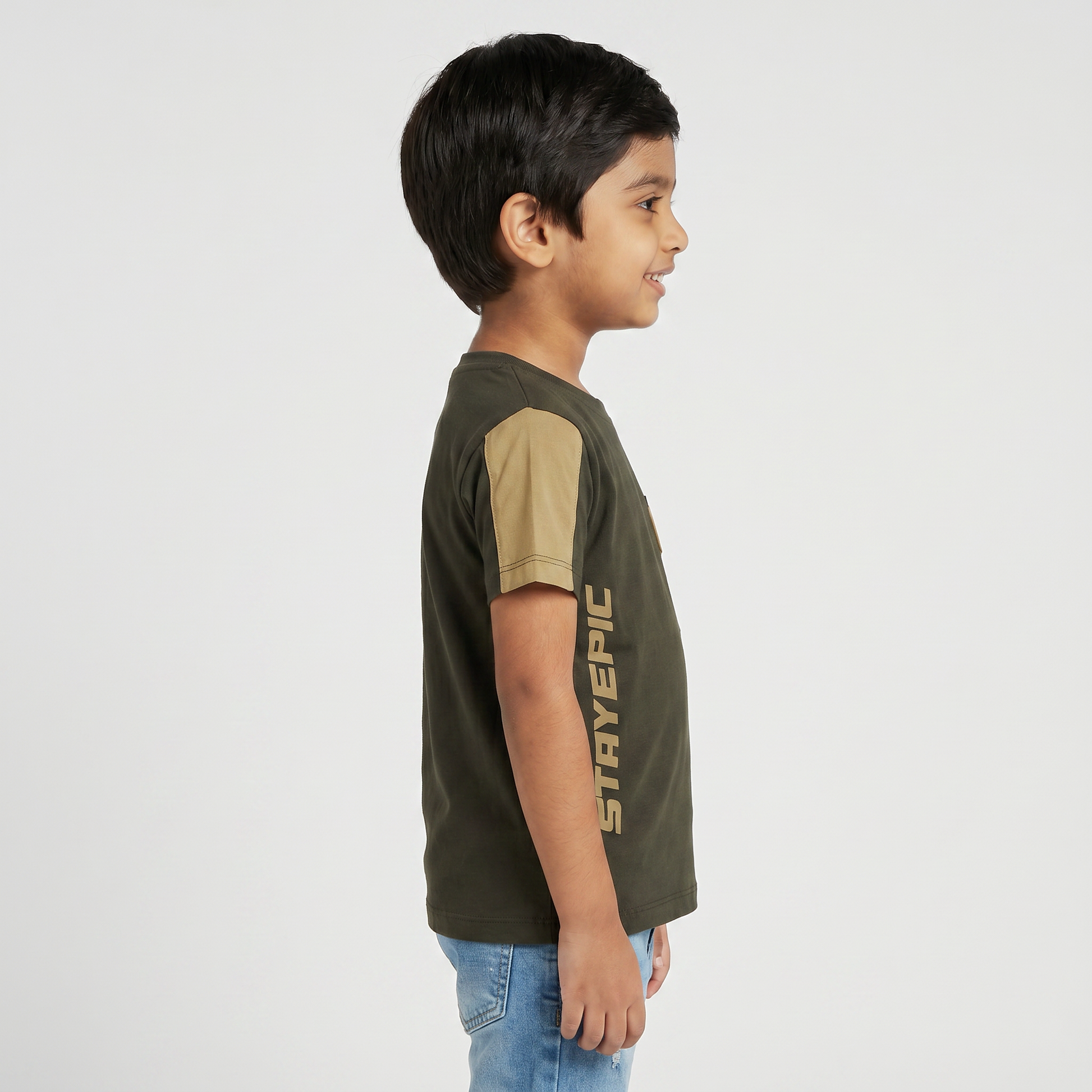 Boys Cotton Cut And Sew T-Shirt