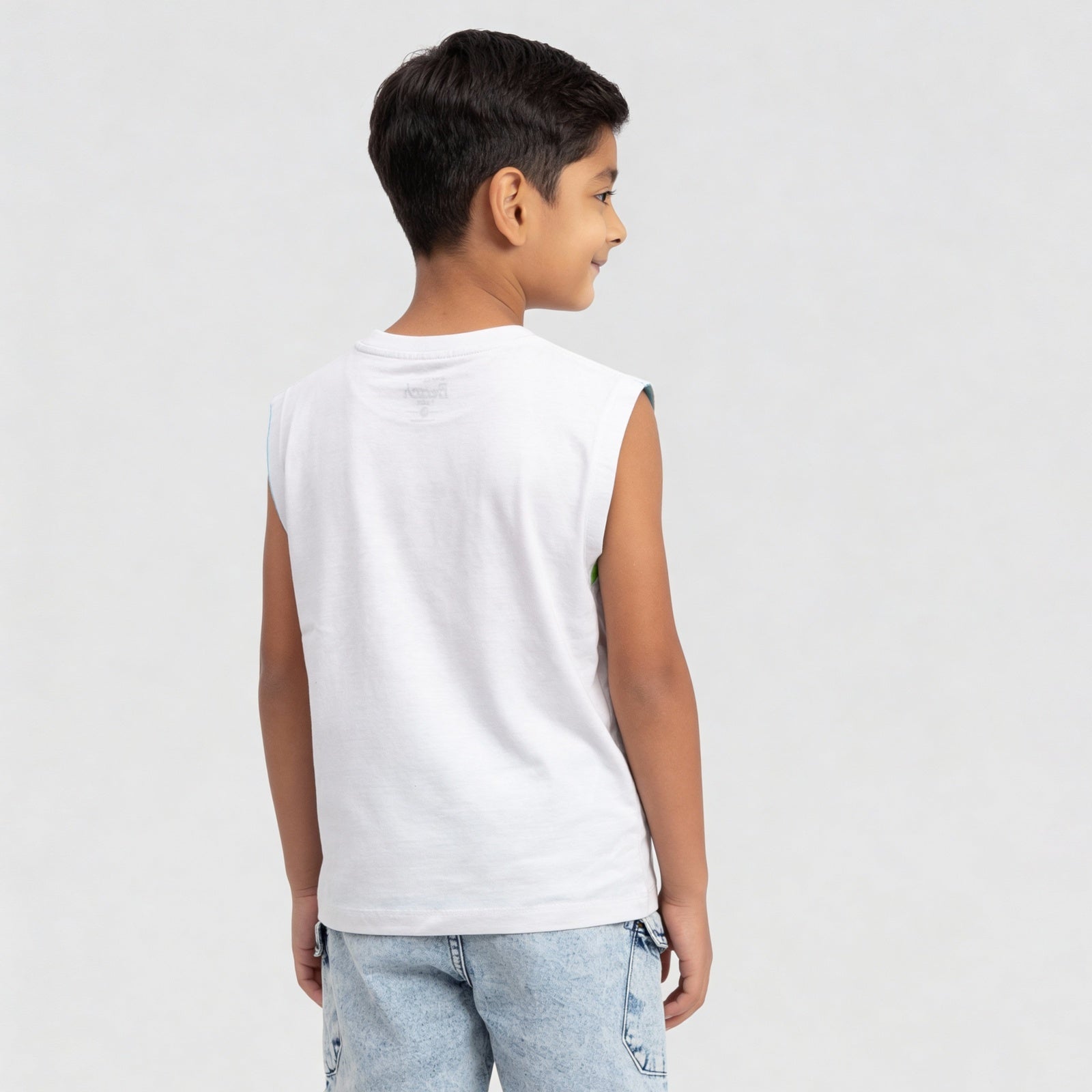 Boys Cotton Printed Summer Paradies Tank T-Shirt