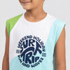 Boys Cotton Printed Summer Paradies Tank T-Shirt