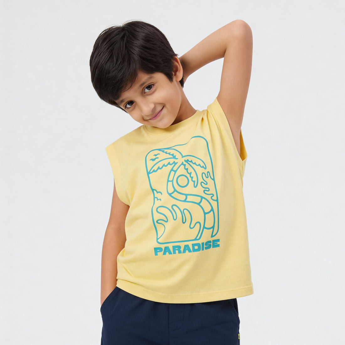 Boys Cotton Printed T-Shirt