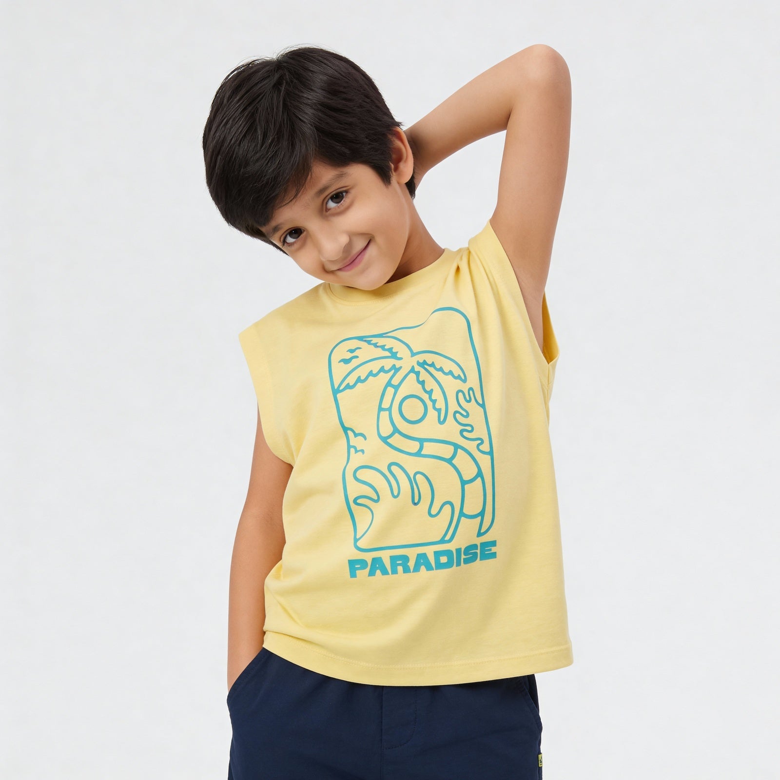 Boys Cotton Printed T-Shirt